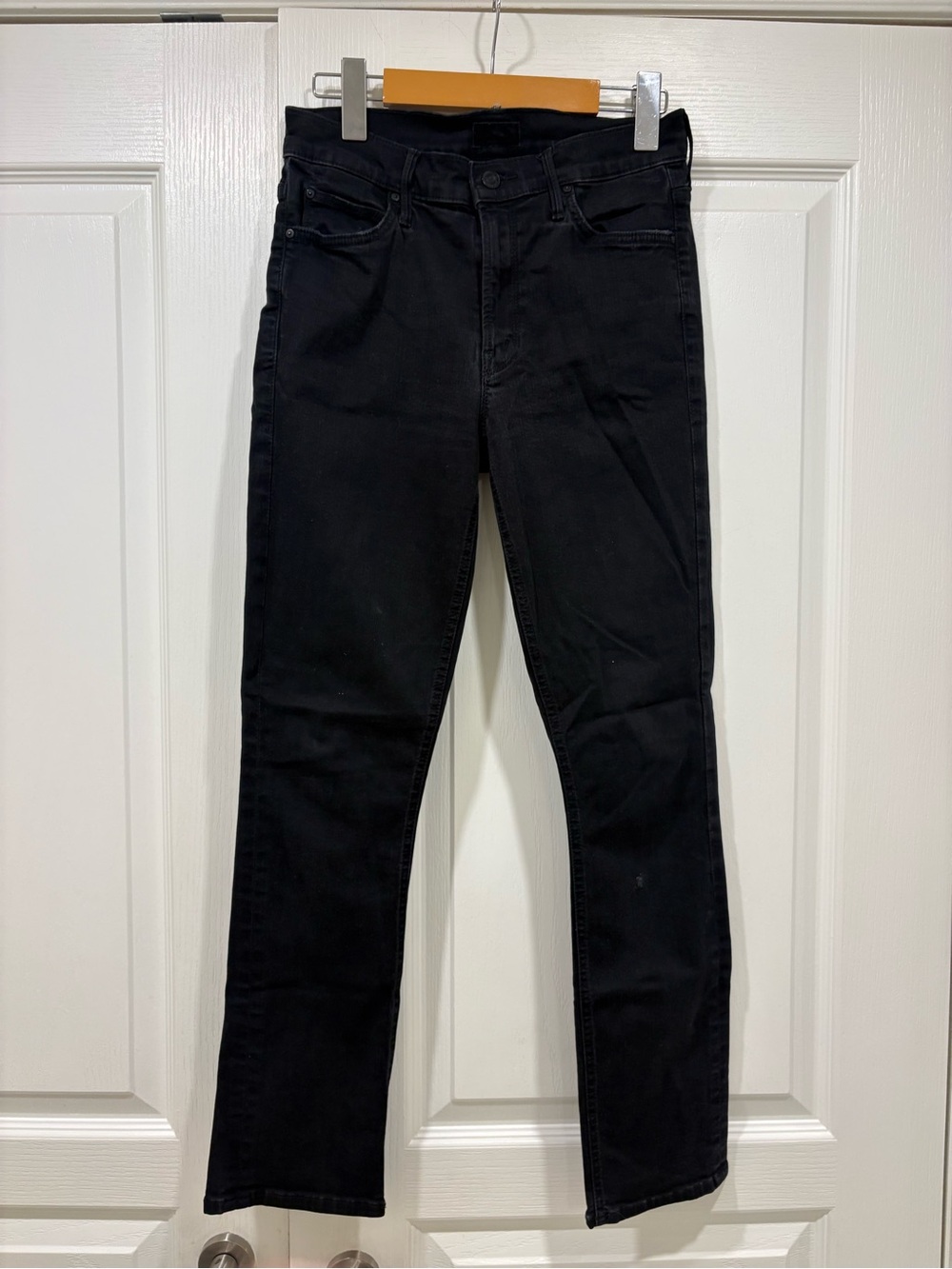 Women’s MOTHER Black Straight Jeans